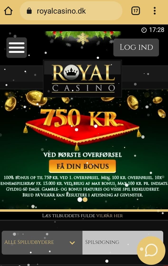 мобильная версия Royal Casino dk