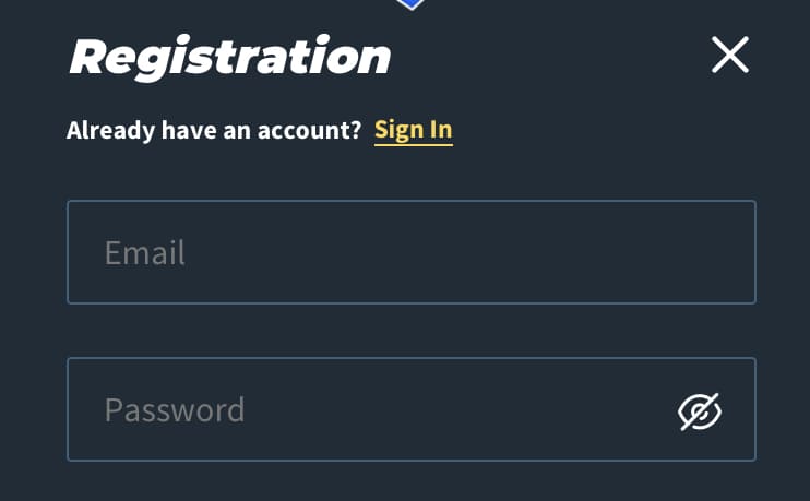 Регистрация профиля