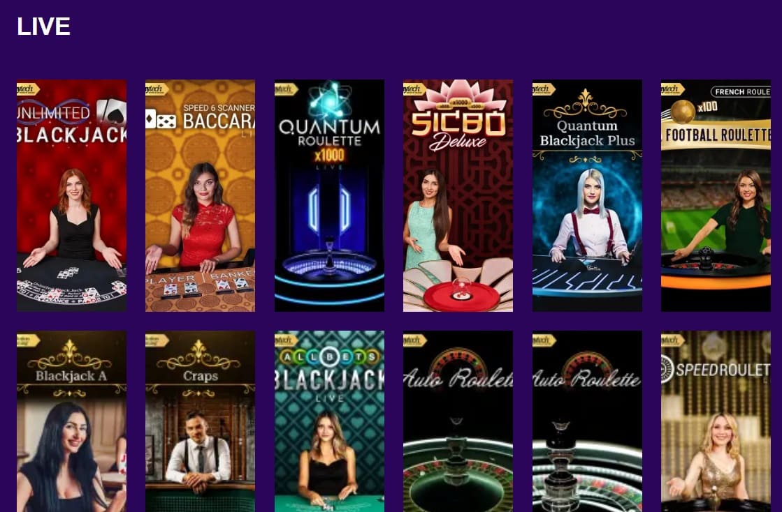 live casino в казино Power Slots