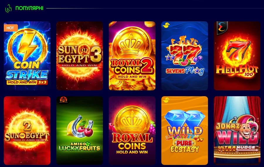 популярные игровые автоматы в казино Casino Ua