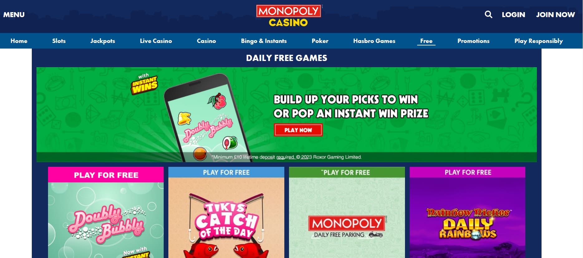 обзор сайта казино Monopoly Casino